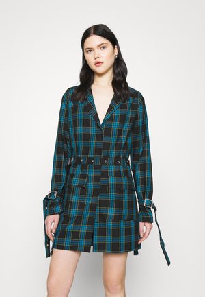 SKOOL DRESS - Vestito estivo - teal/lime/black