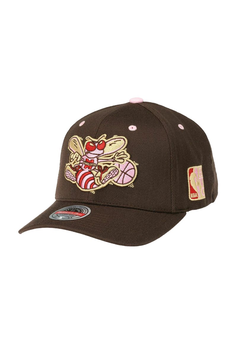 Mitchell & Ness STRETCH  SUGAR CHARLOTTE HORNETS - Cap - brown
