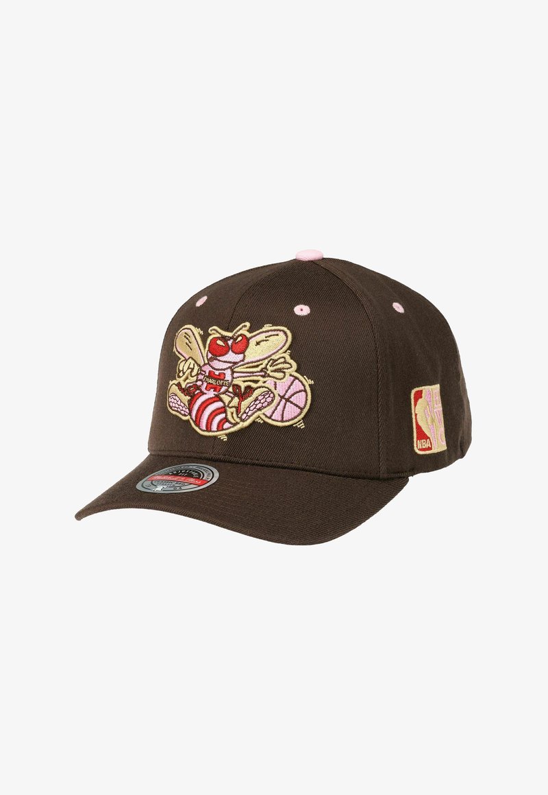 Mitchell & Ness STRETCH SUGAR CHARLOTTE HORNETS - Cap - brown