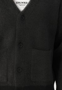 Jack & Jones PREMIUM JORWINTER CROPPED  - Kardigán - dark grey