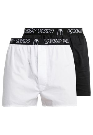 Lousy Livin Underwear BRIEFS 2 PACK - Boxershorts - black/white