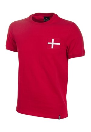 DENMARK RETRO - T-Shirt print - red