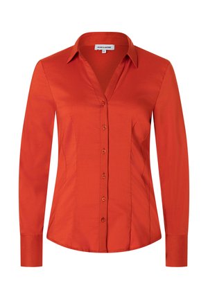 Overhemdblouse - chilli orange