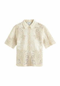 Next - REGULAR FIT-SHORT SLEEVE HOLIDAY  - Button-down blouse - neutral Thumbnail Image 1