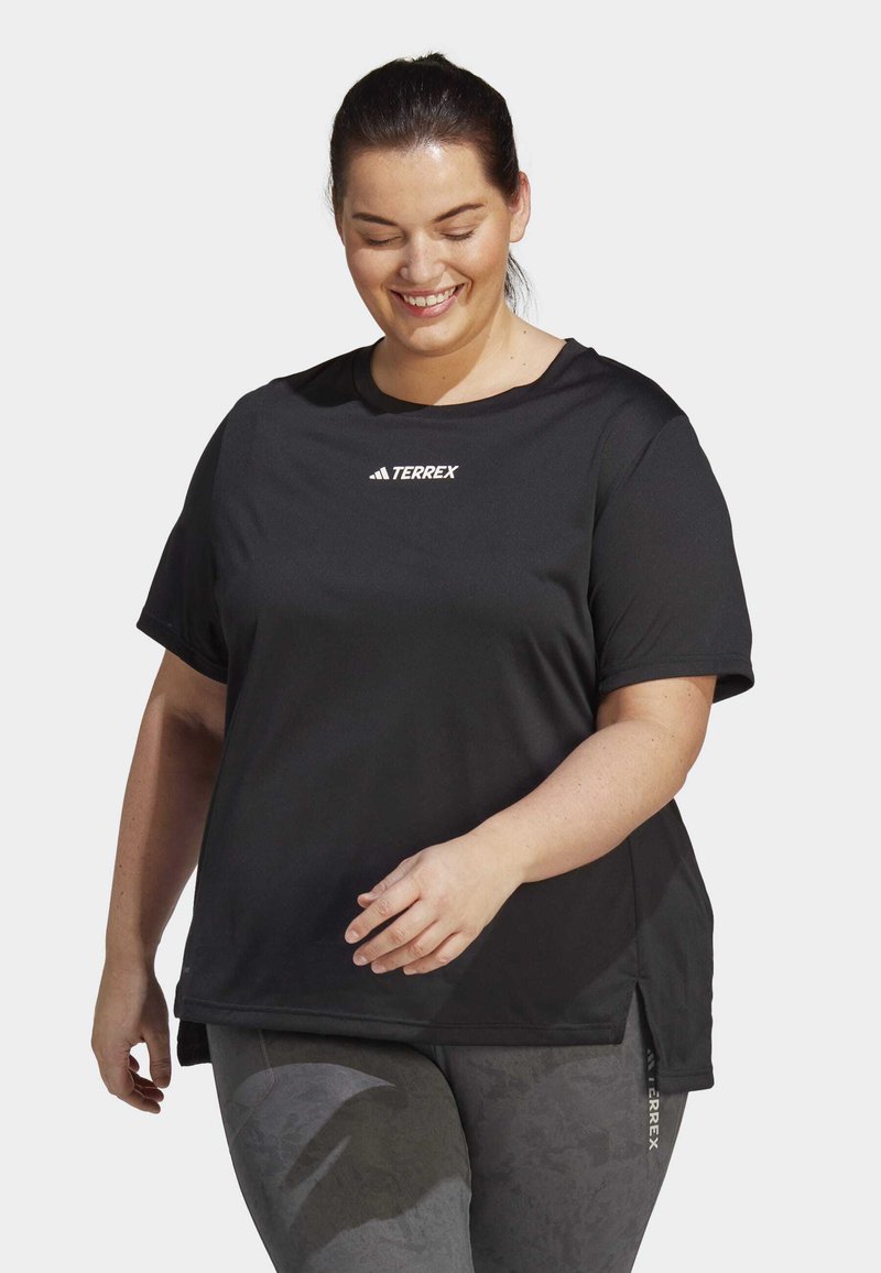 adidas Sportswear TERREX MULTI TEE PLUS SIZE Basic Tshirt black