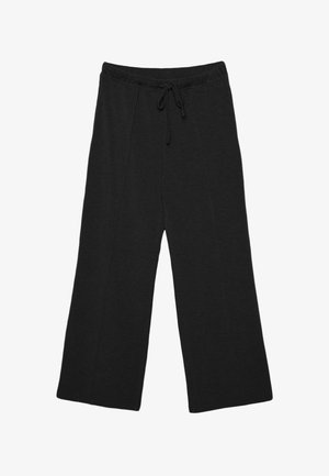 Stradivarius, SOFT-TOUCH WIDE-LEG TROUSERS WITH SEAM DETAIL - Pantalon de survêtement - black