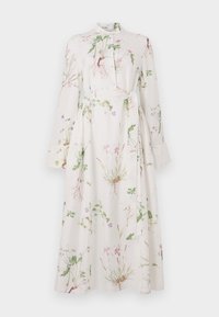 LONG SLEEVE MIDI DRESS WITH TIE WAIST DETAIL - Maxi-jurk - botanical garden white