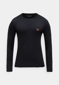 SLEEVE CREW NECK  - Pidžaama ülemine osa - black