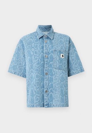 Carhartt WIP, SNAKE LOVILIA SHIRT - Πουκαμίσα με κουμπιά - blue bleached