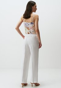 Jimmy Key HIGH WAIST WIDE LEG - Broek - white