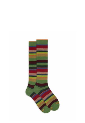 WITH STRIPES - Kniestrümpfe - mottled green