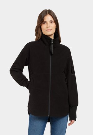 Didriksons, RONJA WINDPROOF FULL-ZIP - Fleecejakke - black