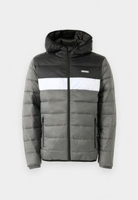 JJVINCENT PUFFER HOOD - Chaqueta de entretiempo - castlerock/blocking