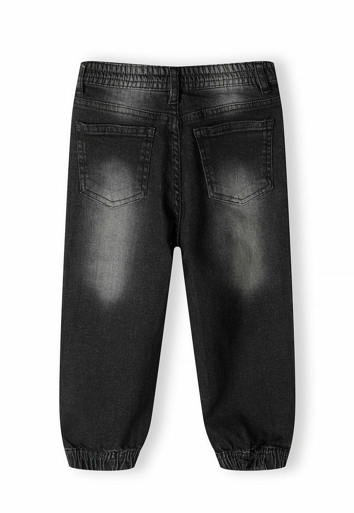 black ripped jean joggers