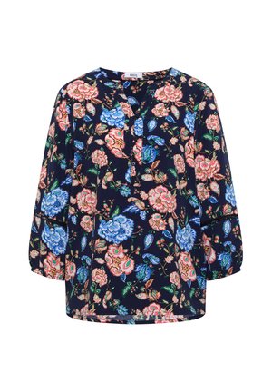 Cecil, 3/4-SLEEVE TUNIKA WITH FLORALEM MUSTER - Bluse - urban dark blue