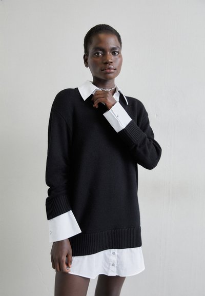 Cinq à Sept COLLAR SANTINA DRESS - Pulóverruha - black