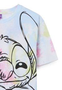 OVS REGULAR FIT WITH STITCH PRINT. - Camiseta estampada - green white