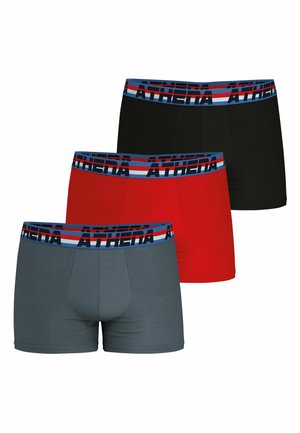 LOT DE 3 FULL STRETCH - Boxers - ardoise rouge noir