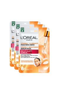 L'Oréal Paris - MASCHERA IN TESSUTO REVITALIFT CLINICAL, CON VITAMINA C ILLUMINANTE, PER PELLE PIÙ LUMINOSA E PORI  - Maschera viso - trasparente Immagine in miniatura 1