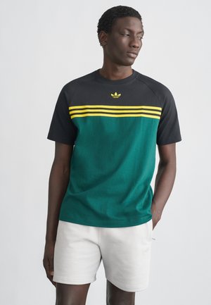CHEST - Trükipildiga T-särk - collegiate green/black