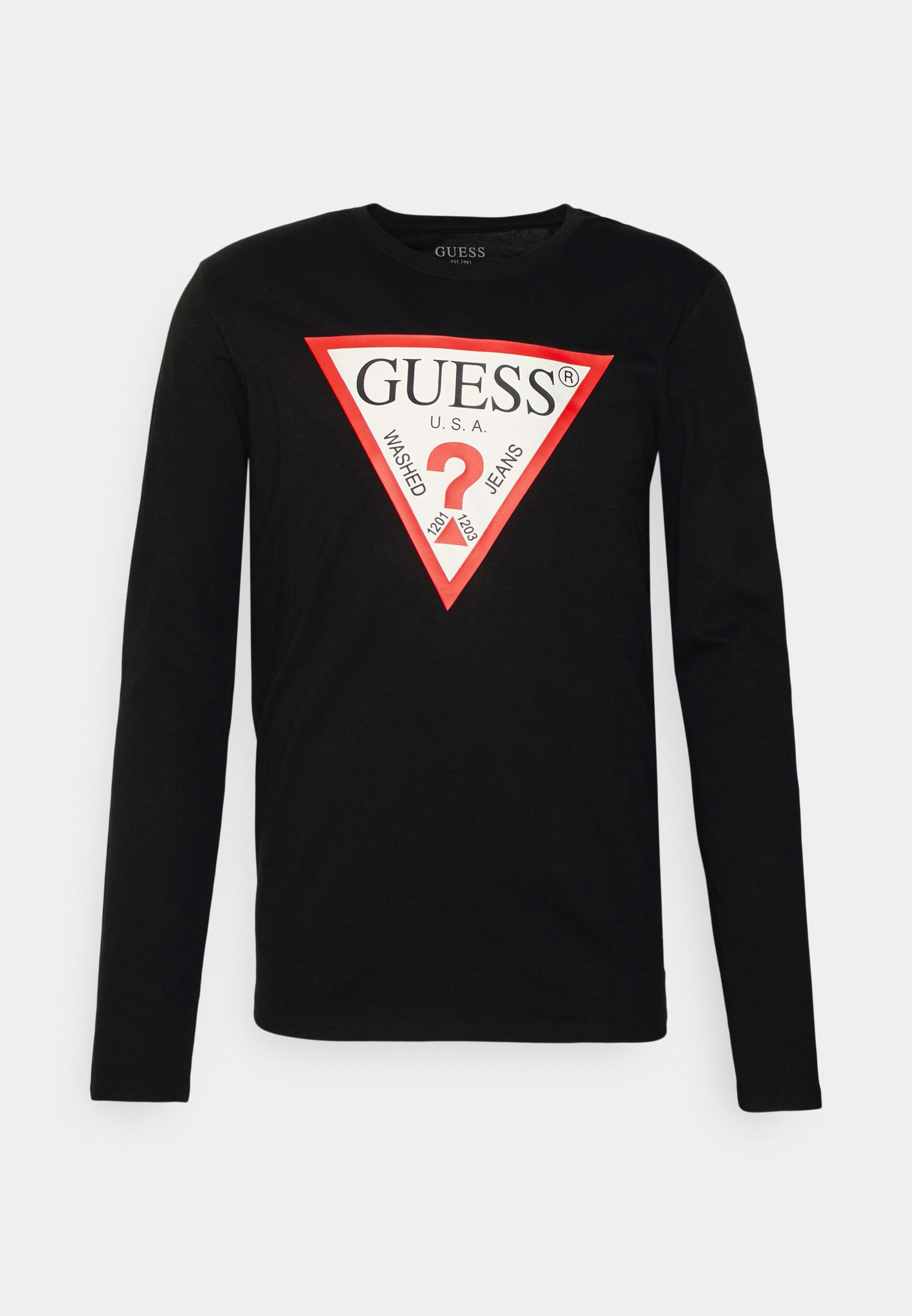 Guess ORIGINAL LOGO TEE Long sleeved top jet black/black
