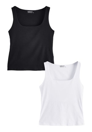 REGULAR FIT - SQUARE NECK 2 PACK   - Top - black white