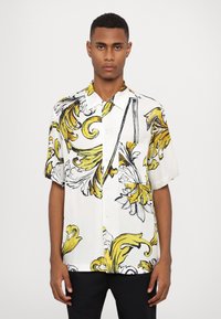 Versace Jeans Couture BAROC OUTLINE MACRO - Camicia - white/gold