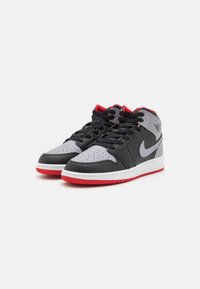 Jordan AIR JORDAN 1 UNISEX - Visoke tenisice - black/cement grey/fire red/white