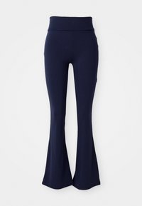 SOFT TOUCH FOLDED TROUSERS - Hlače - sky captain