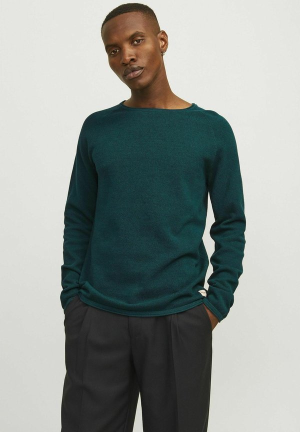 EHILL CREW NECK NOOS - Strickpullover - deep teal