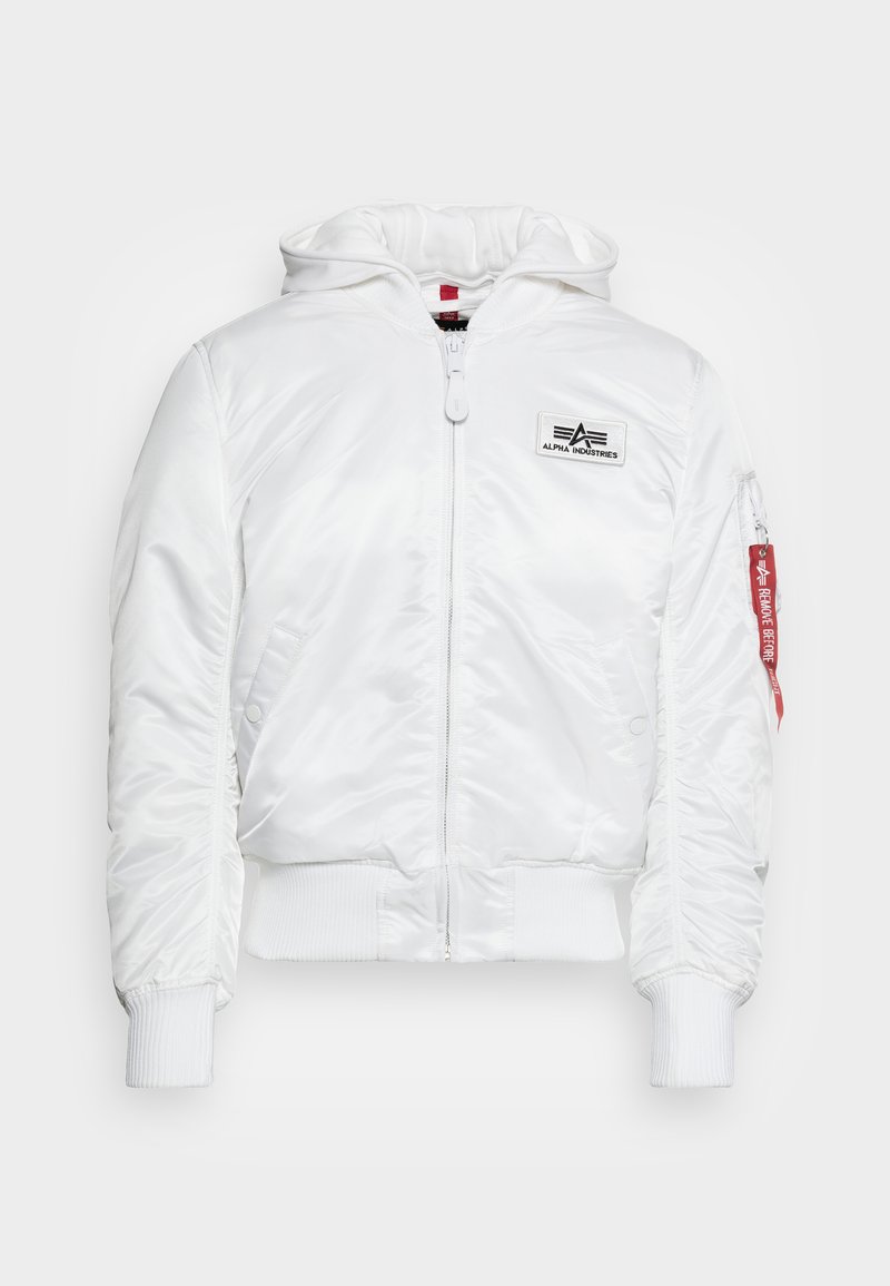 Alpha Industries - MA-1 ZH BACK PRINT - Bomberjacke - white/black, Vergrößern