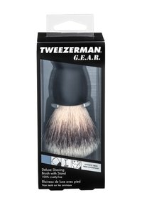 TWEEZERMAN GEAR SHAVE BRUSH AND STAND - Scheerkwast
