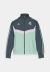 REAL MADRID SZN TRACK TOP - Squadra - carbon/silver green