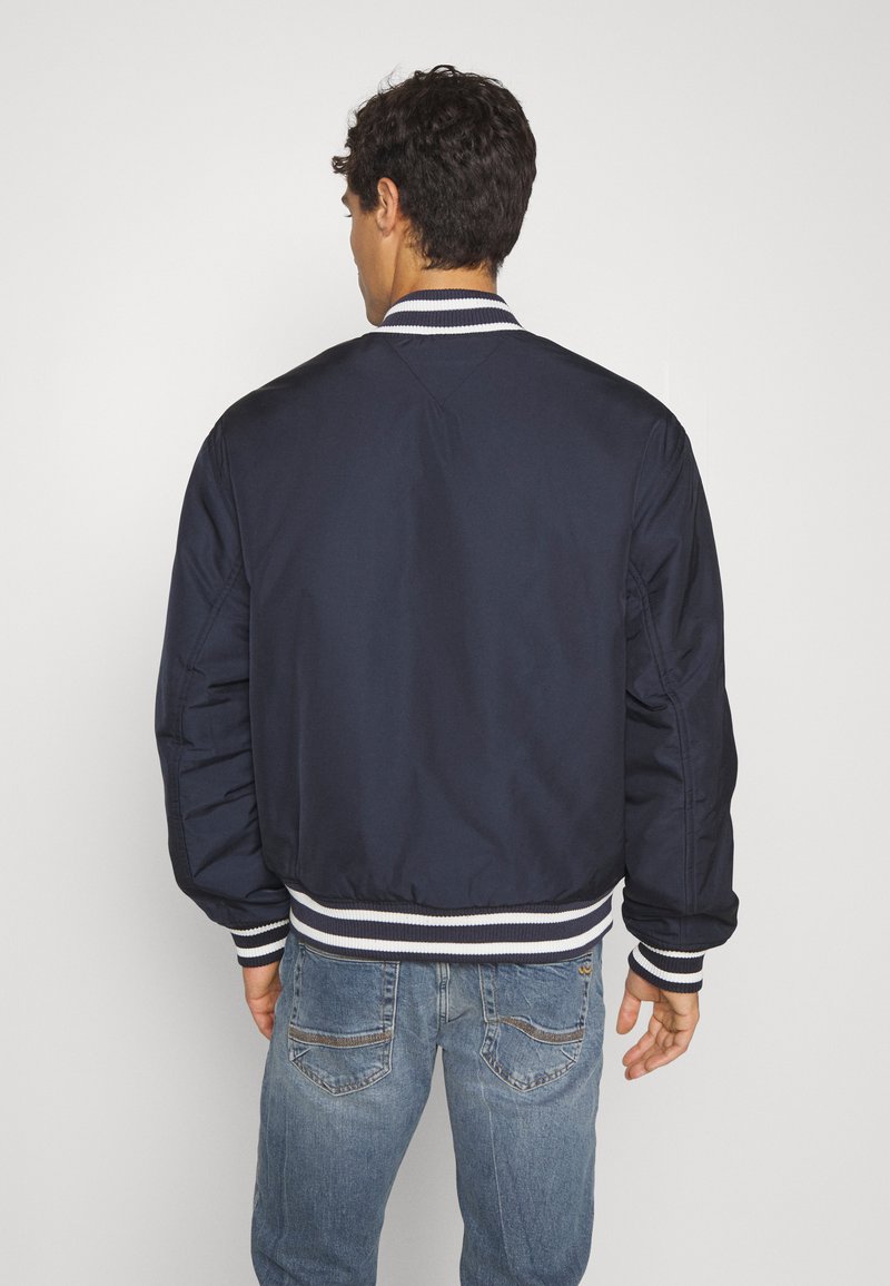 tommy hilfiger bomber jacket navy