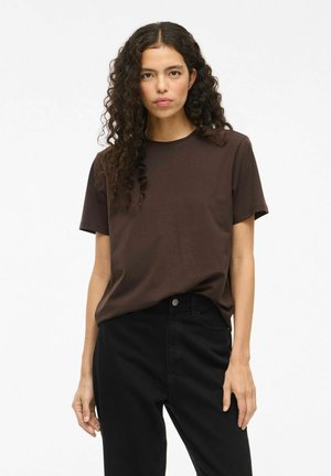 NORA - T-shirt basic - coffee bean