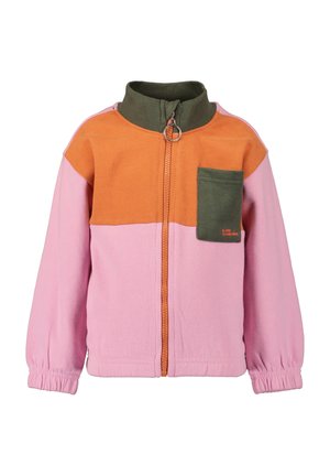 Felpa con zip - rosa