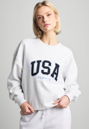 America Today SENNA - Sweatshirt - light grey melange