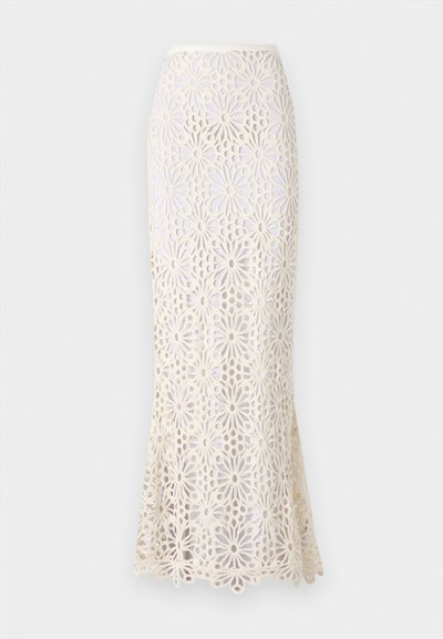 Norma Kamali OBIE LONG SKIRT - Maxi szoknya - cream
