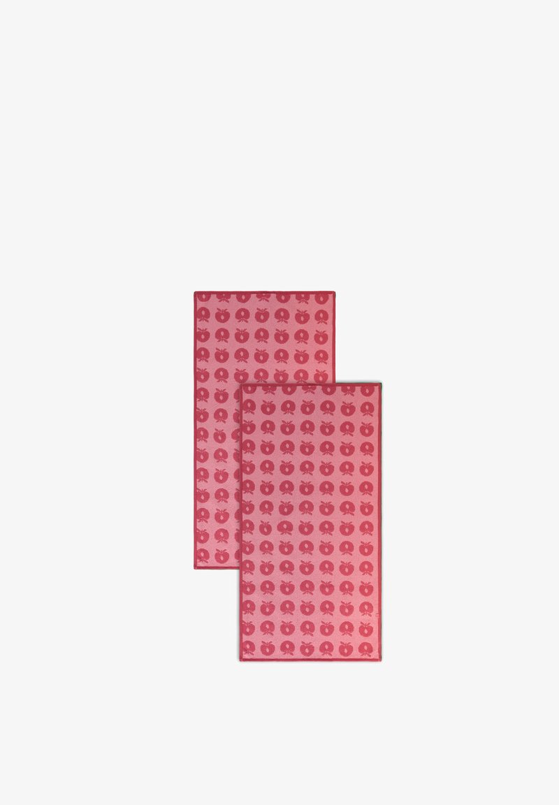 Småfolk 2ER-PACK 50 100 MIT ÄPFELN - Badehåndklæde - pink