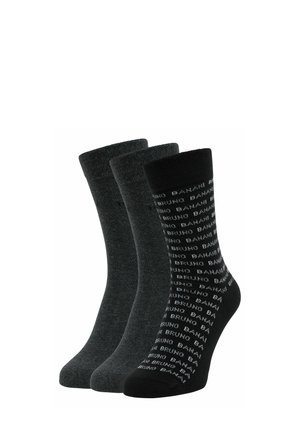 3-PACK - Sokken - anthrazit melange