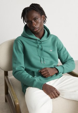 GANT SHIELD HOODIE - Hoodie - green