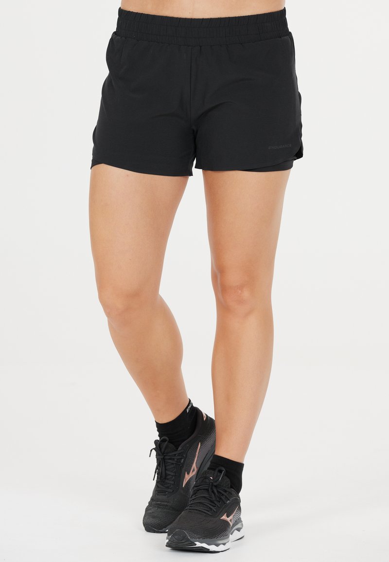 Endurance LAUF-VAL - Pantalón corto de deporte - 1001 black