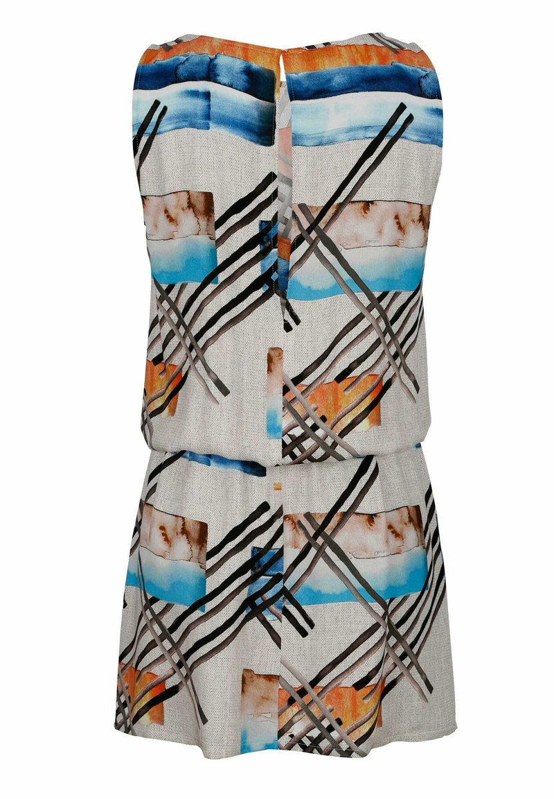 Damen Freizeitkleider | Alba Moda Freizeitkleid blau orange ecru grau/mehrfarbig - LR33651 Damen Freizeitkleider | Alba Moda Freizeitkleid blau orange ecru grau/mehrfarbig - LR33651