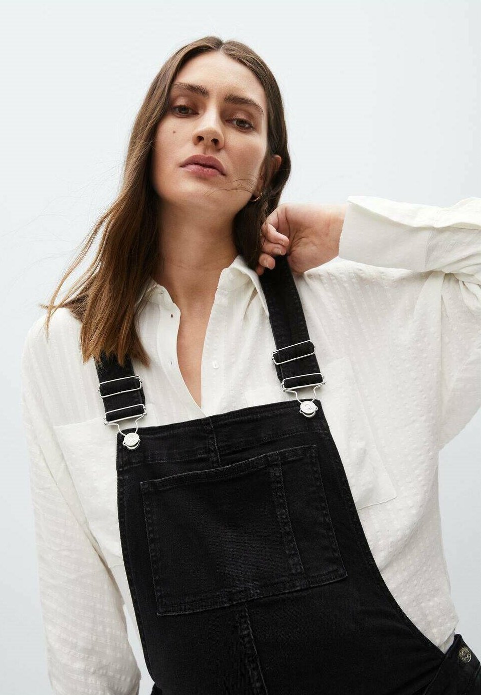 Mango MTERNITY I - Dungarees - black 