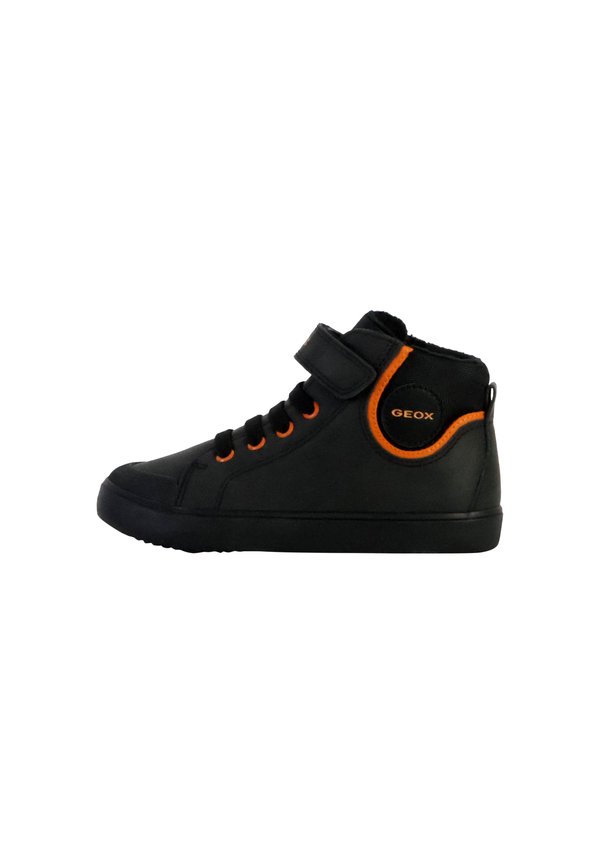 SCRATCHES GEOX GISLI - Sneaker high - noir orange