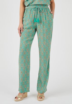 Damart Pantalon classique - vert fleuri