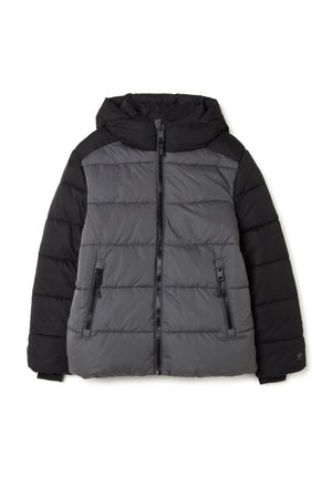REGULAR FIT - Winterjacke - grey/black
