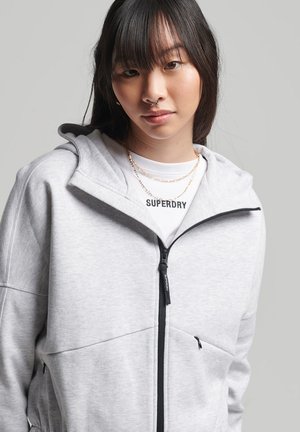 CODE TECH HUPPARI - Felpa con zip - cadet grey marl