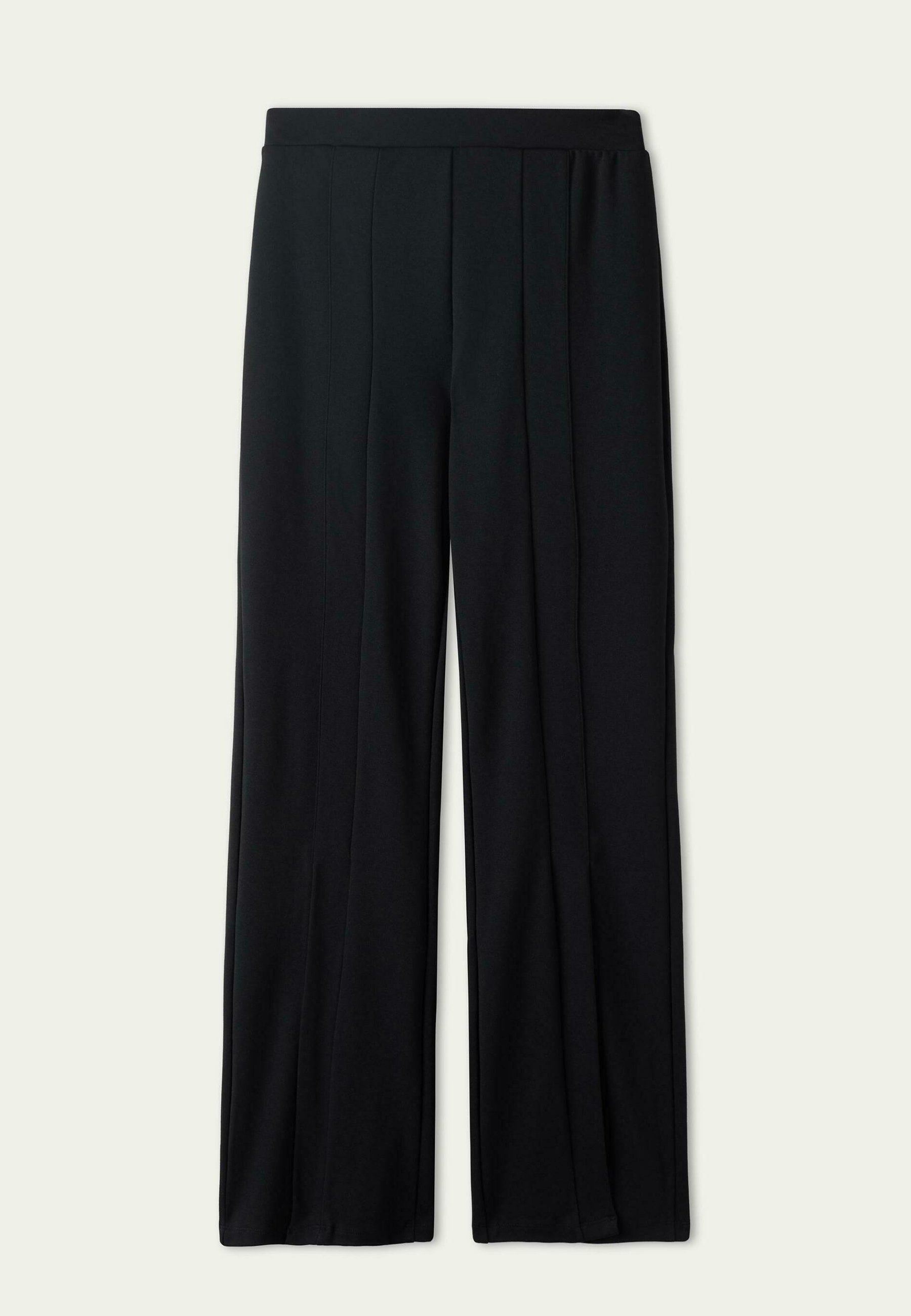 Tezenis PALAZZO AUS MILANO MIT SCHLITZEN - Pantaloni - nero - Zalando