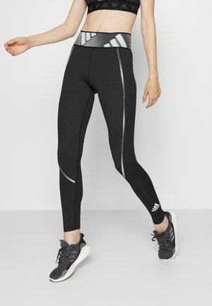 TURF ADILIFE TRAINING WORKOUT TECH-FIT AEROREADY PRIMEGREEN TECHFIT LEGGINGS COMPRESSION - Medias - black